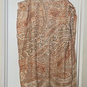 Vintage Emanuel Ungaro silk wrap skirt.